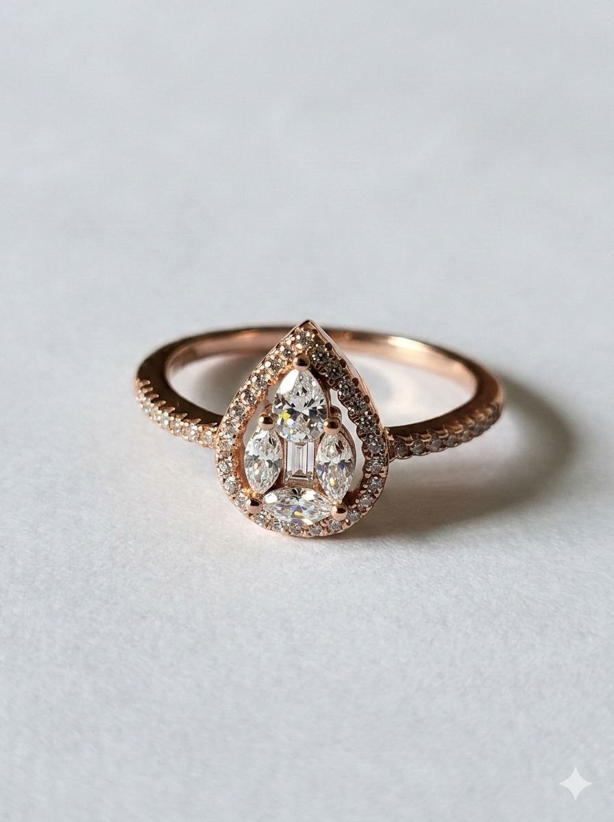Silver Sepie Ring (Rosegold)