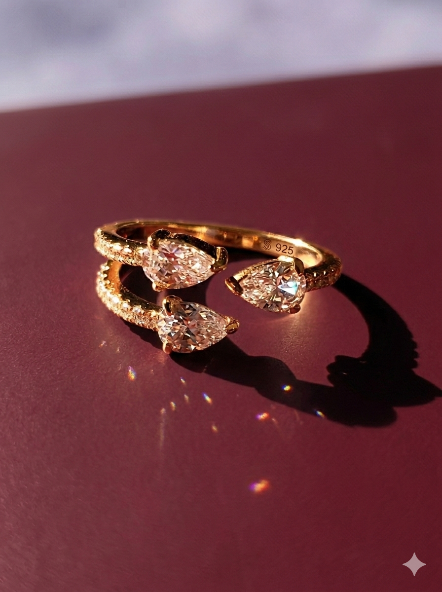 Silver Octa Ring (Rosegold)