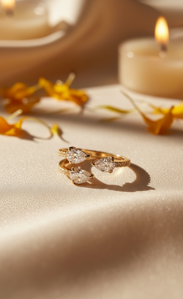 Silver Octa Ring (Rosegold)