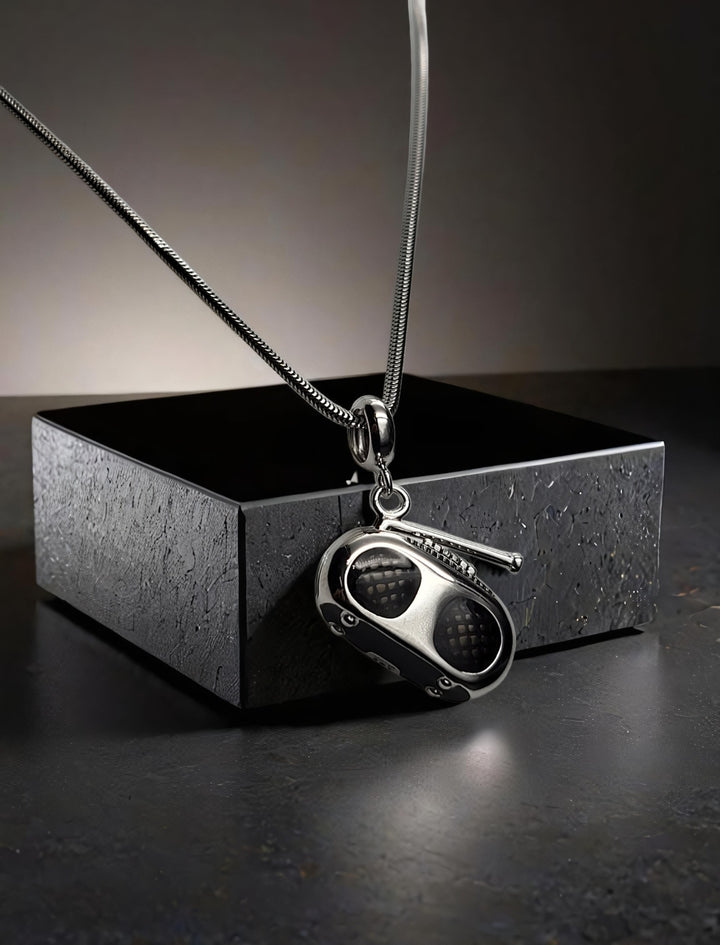 Silver Radio Pendant