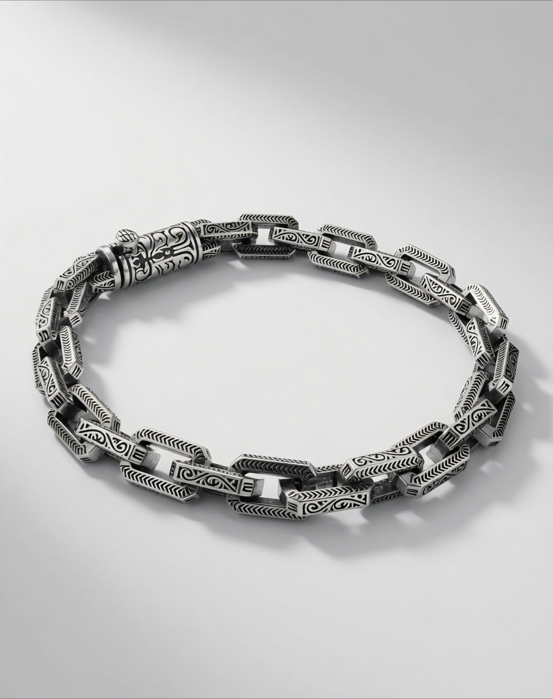 925 Silver Hamza Bracelet (Men)