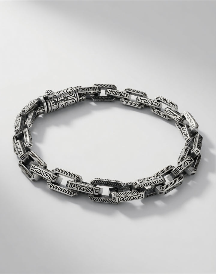 925 Silver Hamza Bracelet (Men)