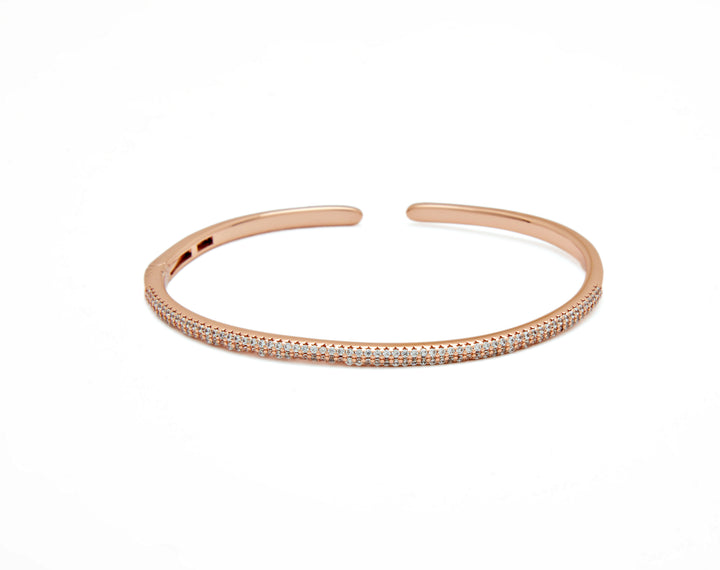 Sterling Silver Shinny You Bracelet (Rosegold)