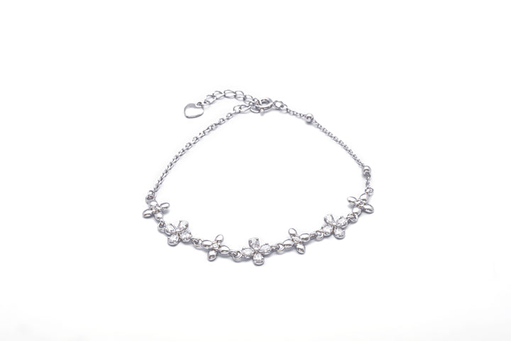 Sterling Silver the Flower Bracelet