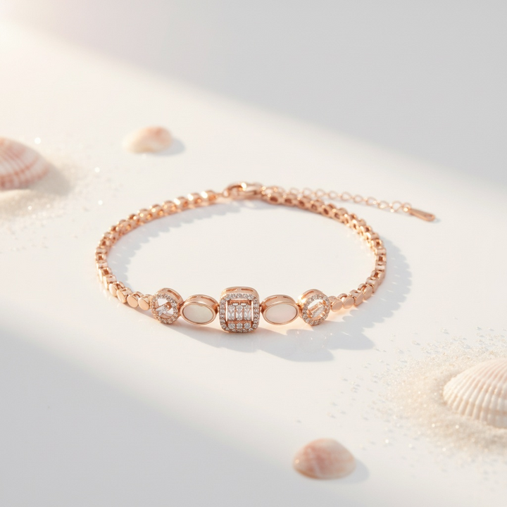 Sterling Silver Premium Bracelet (Rosegold)