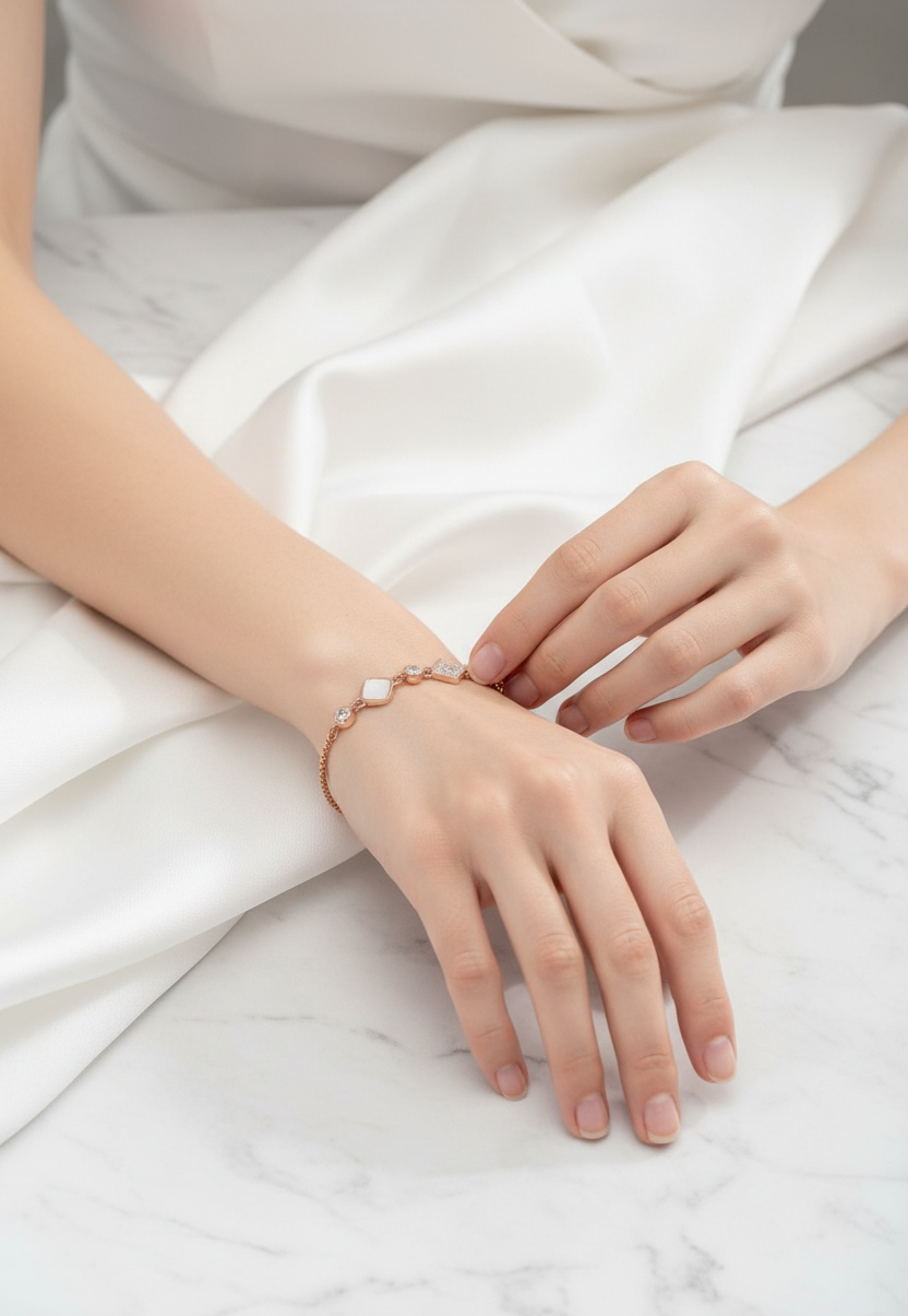 Stering Silver Gracia Bracelet (Rosegold)