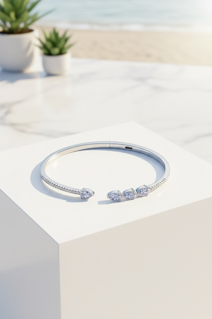 Sterling Silver Dropping Dew Bracelet