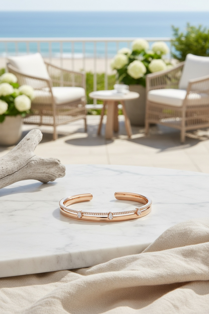 Sterling Silver RYNA Bracelet (Rosegold)