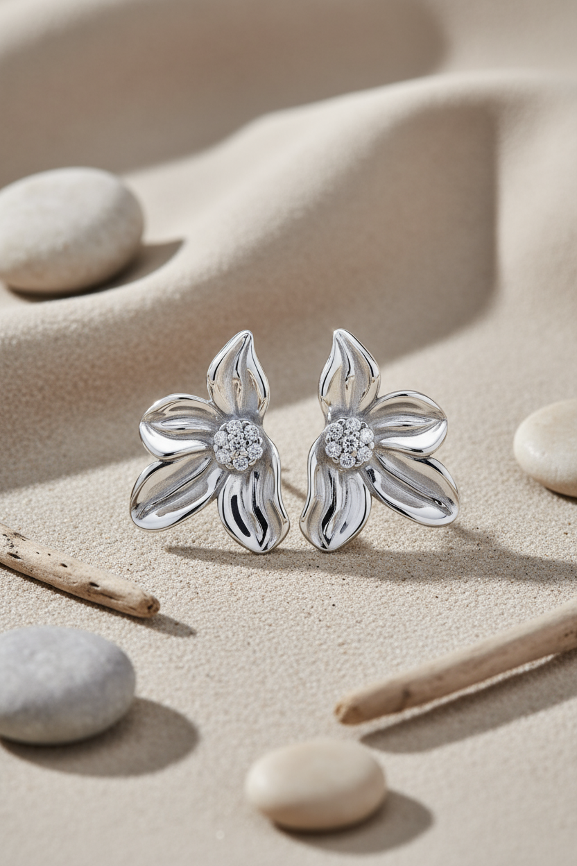 Silver Dyna Earrings