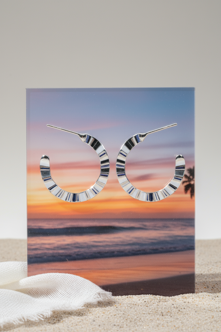 Silver Wave Earrings