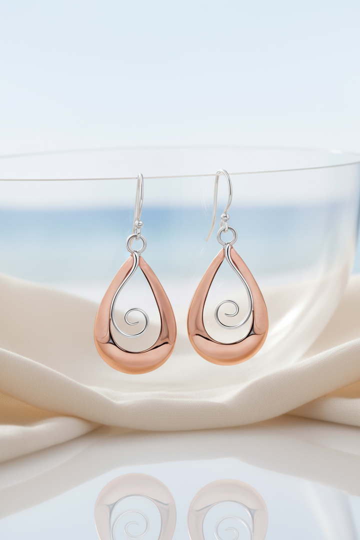 Silver Trendy Teardrop Earrings