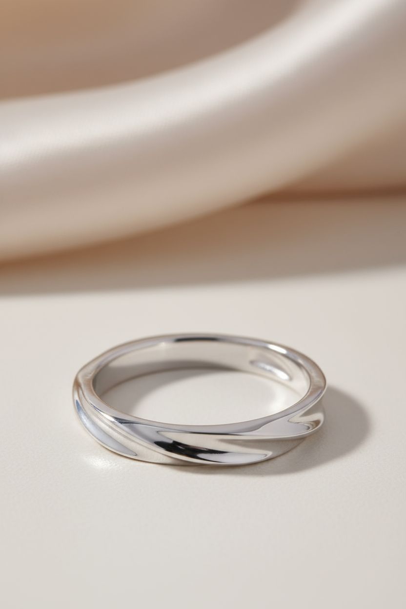 Silver Wave Ring