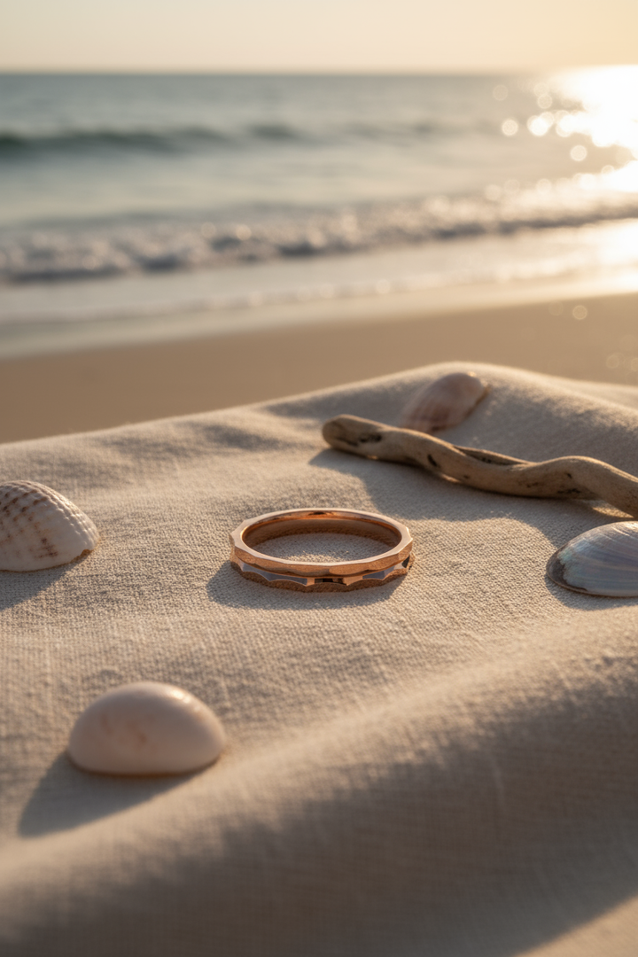 Silver Wave Ring (Rosegold)