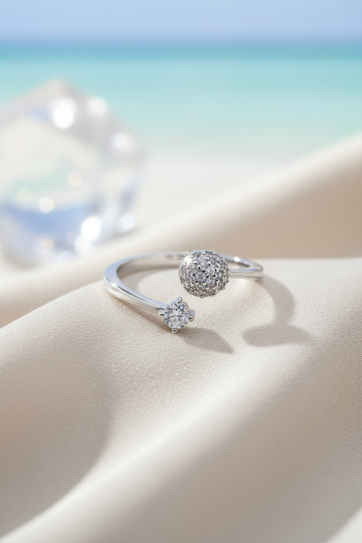 Silver Ball Ring