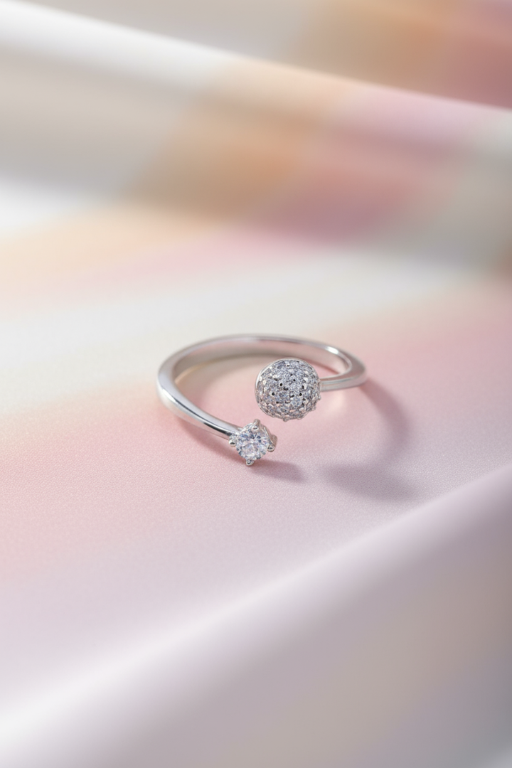 Silver Ball Ring