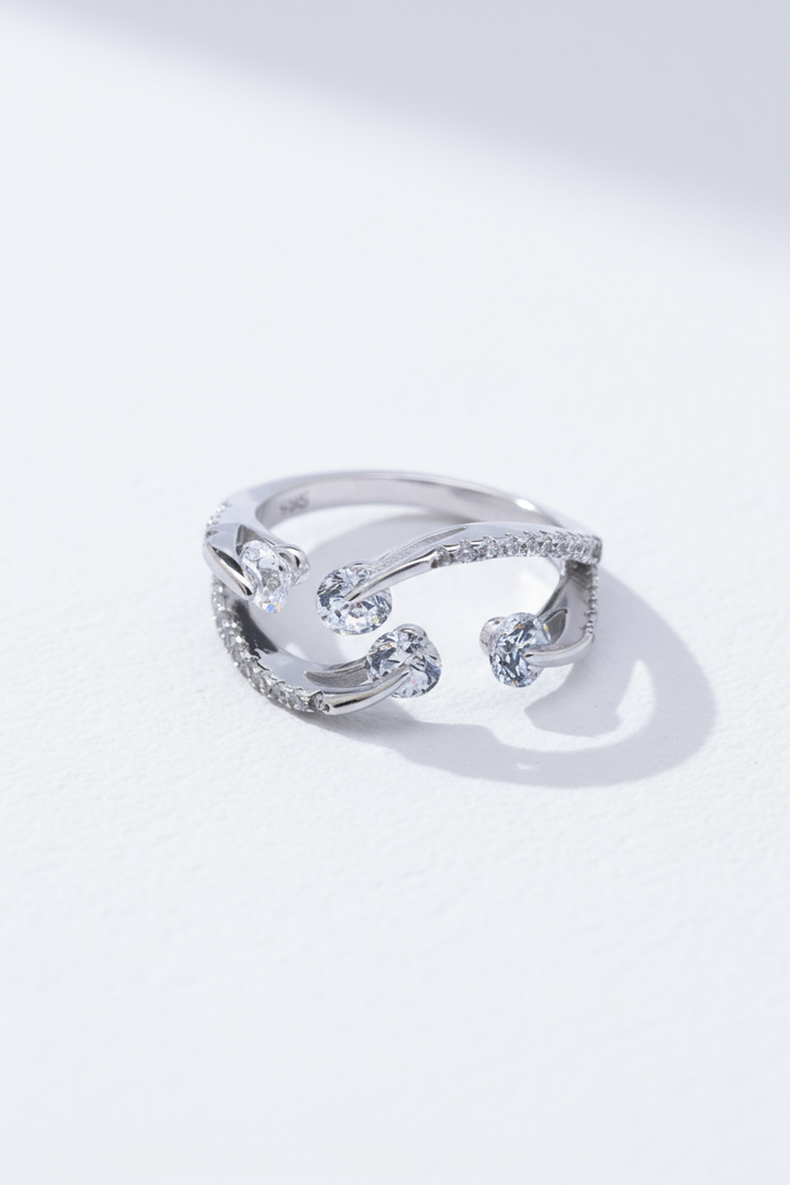Silver 4 Twinkle Ring
