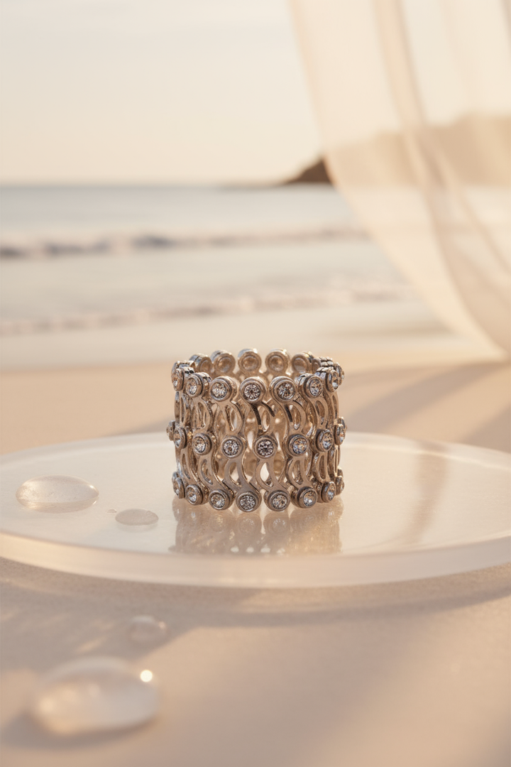 Silver 2-in-1 Ring Bracelet