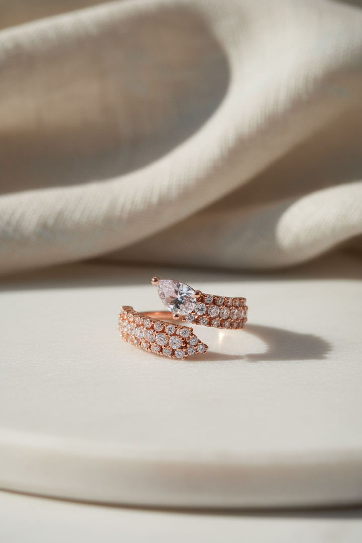 Silver Cob Ring (Rosegold)