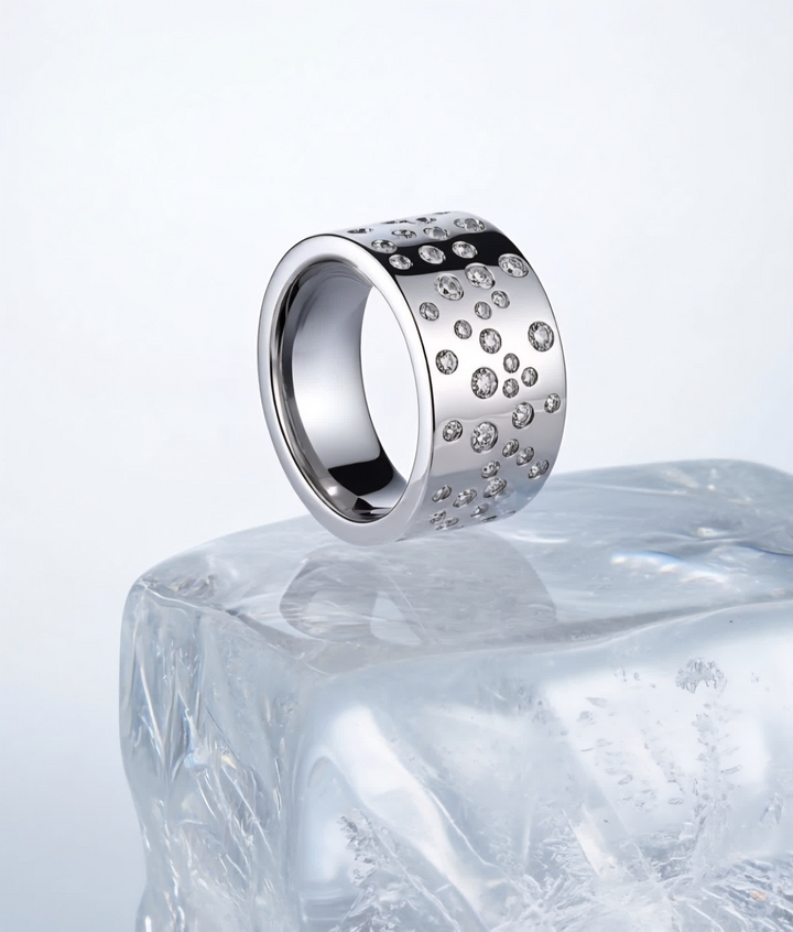 Silver Star Cluster Ring