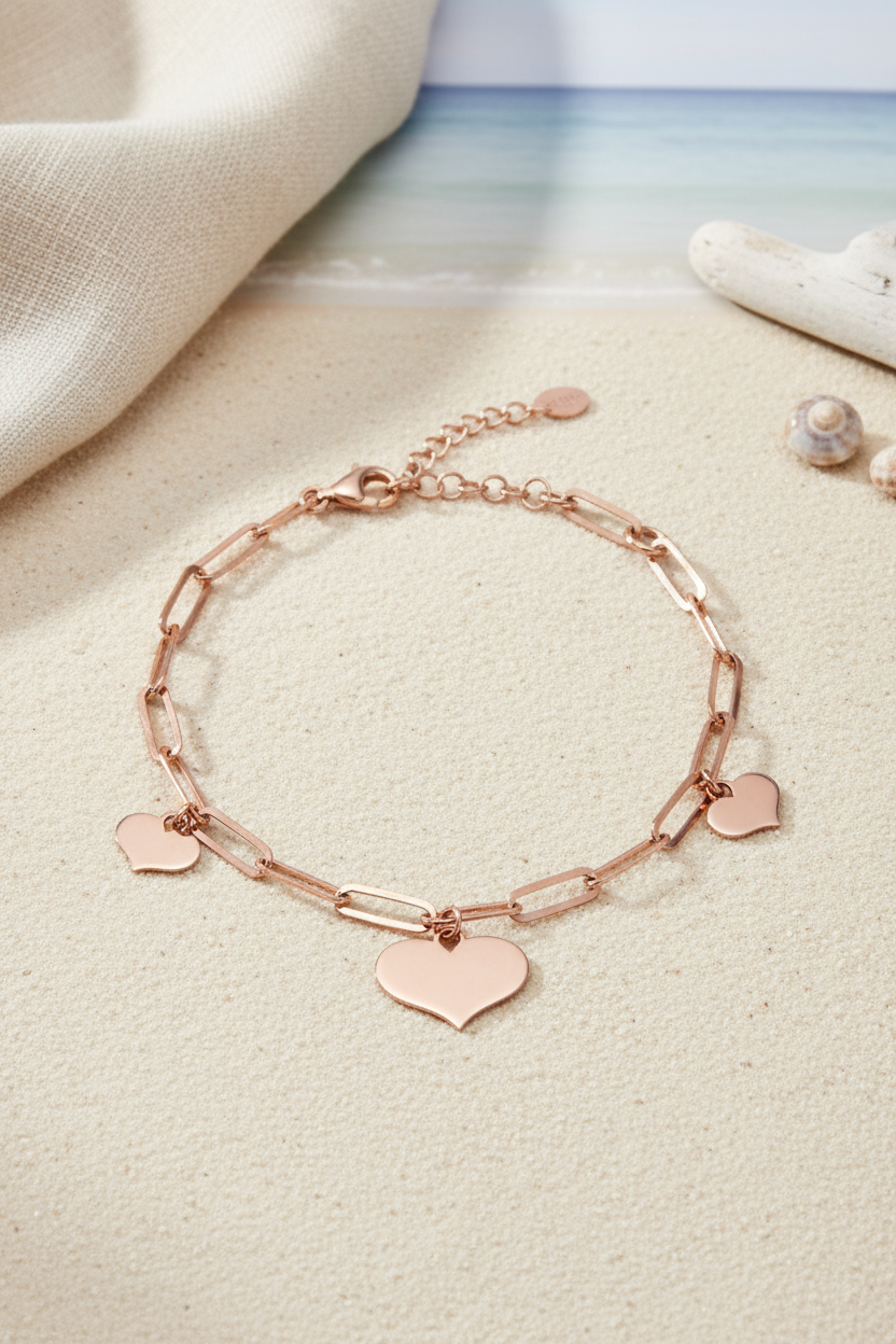 Silver Never Mind Bracelet (Rosegold)