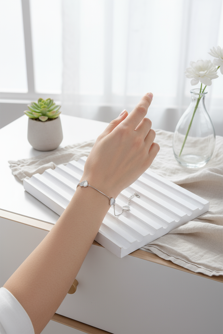 Silver Heart Bracelet