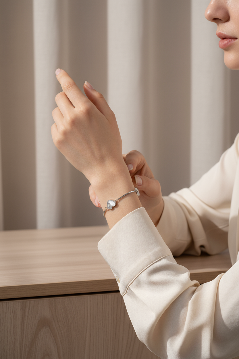 Silver Heart Bracelet