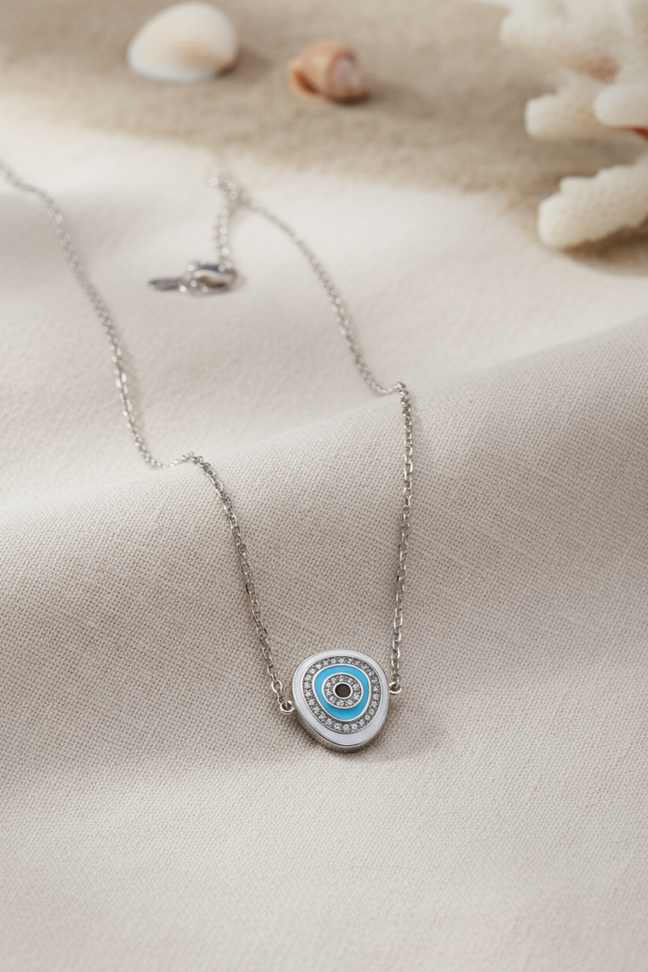 Silver Maria Bracelet - Evil Eye