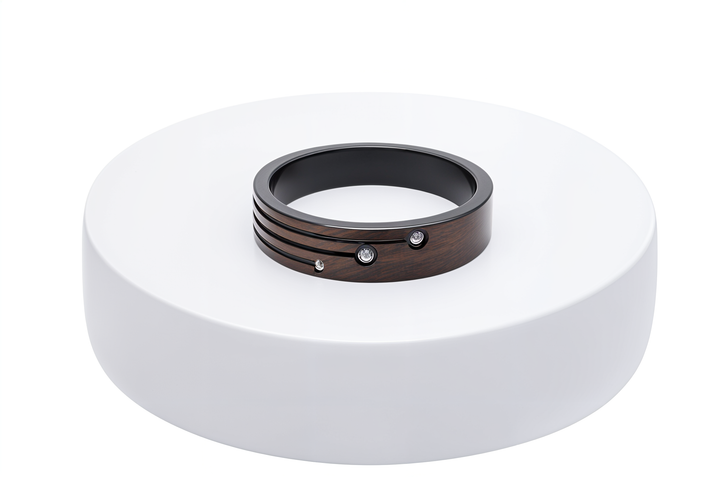 Black Silver Ani Ring