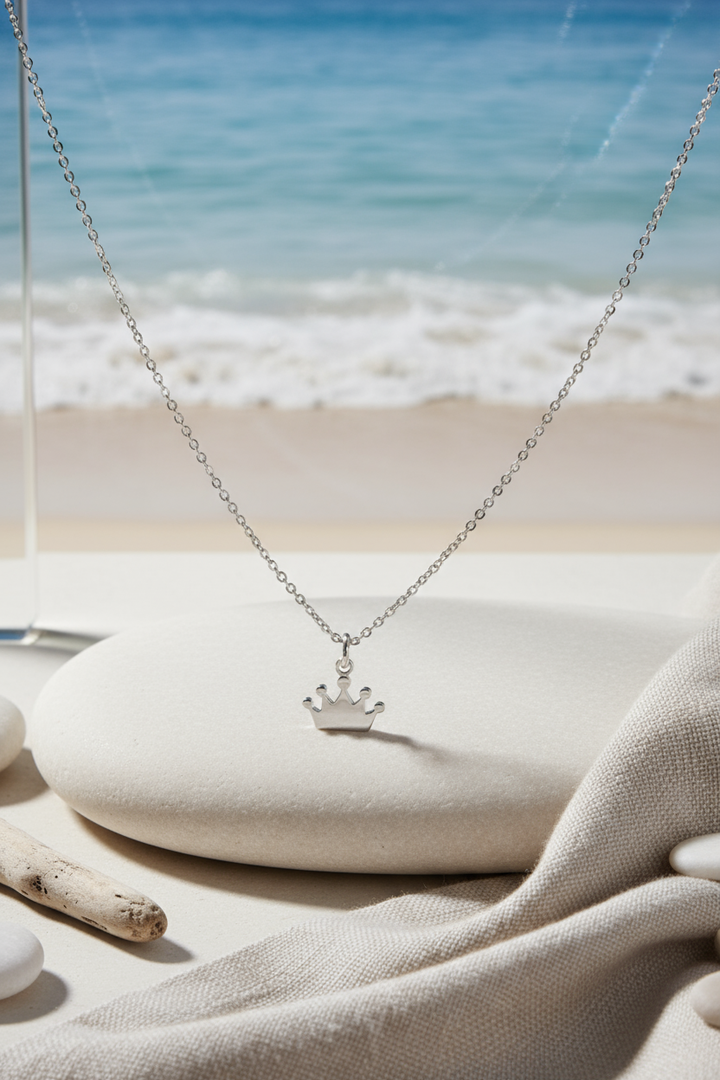 Silver Crown Pendant