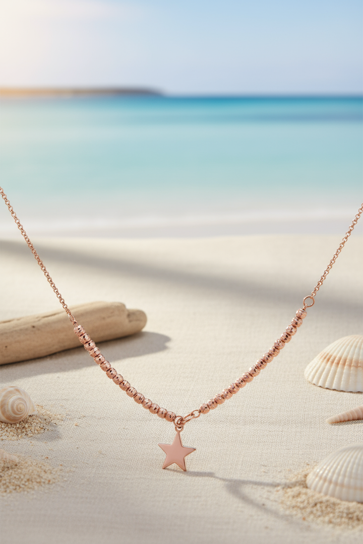 Silver Star Pendant (Rosegold)