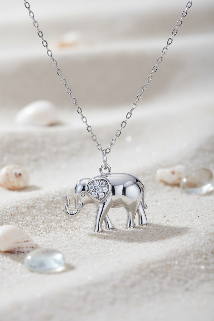 Silver Royal Elephant Pendant