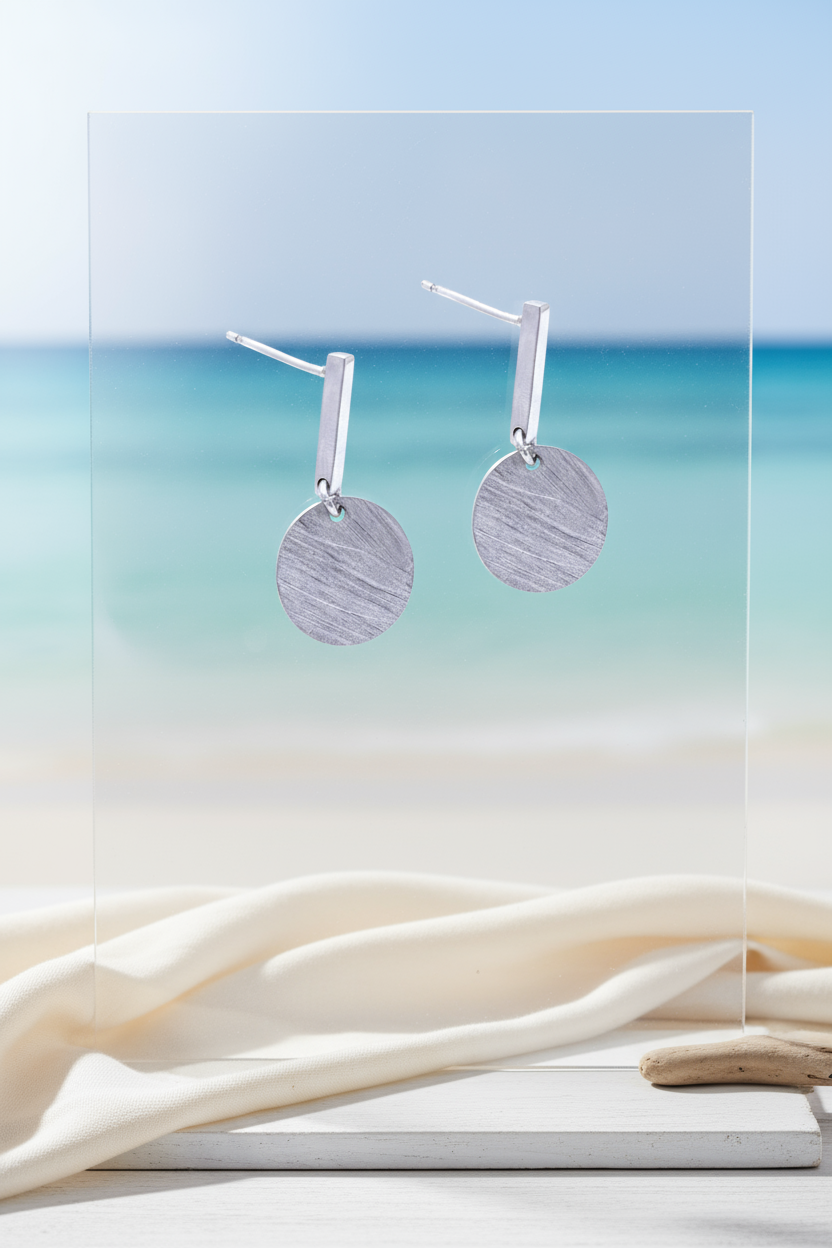 Silver The Grammy Earrings