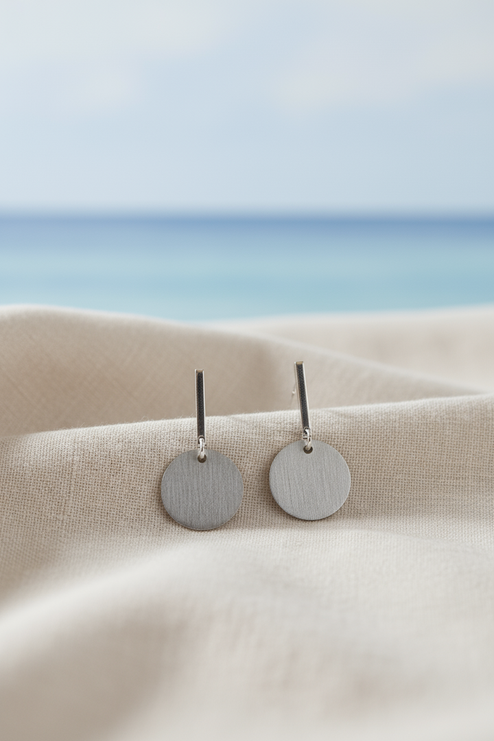 Silver The Grammy Earrings