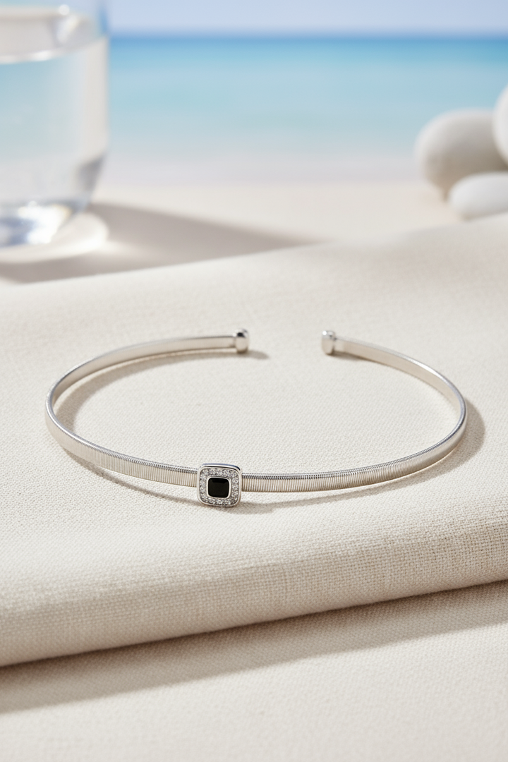 Silver Square Bracelet