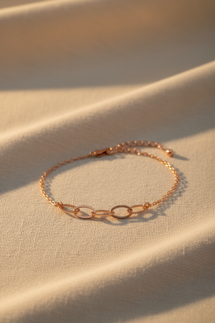 Silver Audie Bracelet (Rosegold)