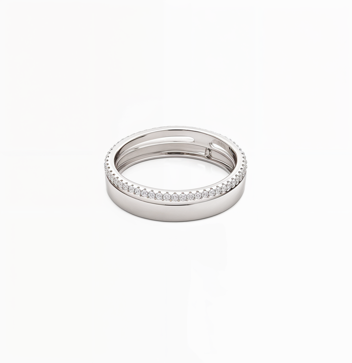 Sterling Silver Parallel Ring