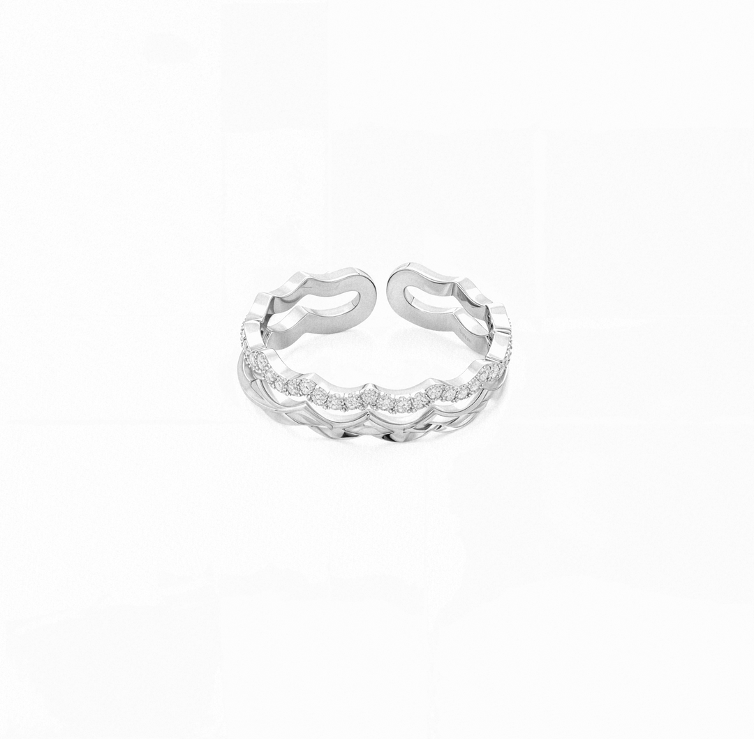 Sterling Silver Wavy Ring