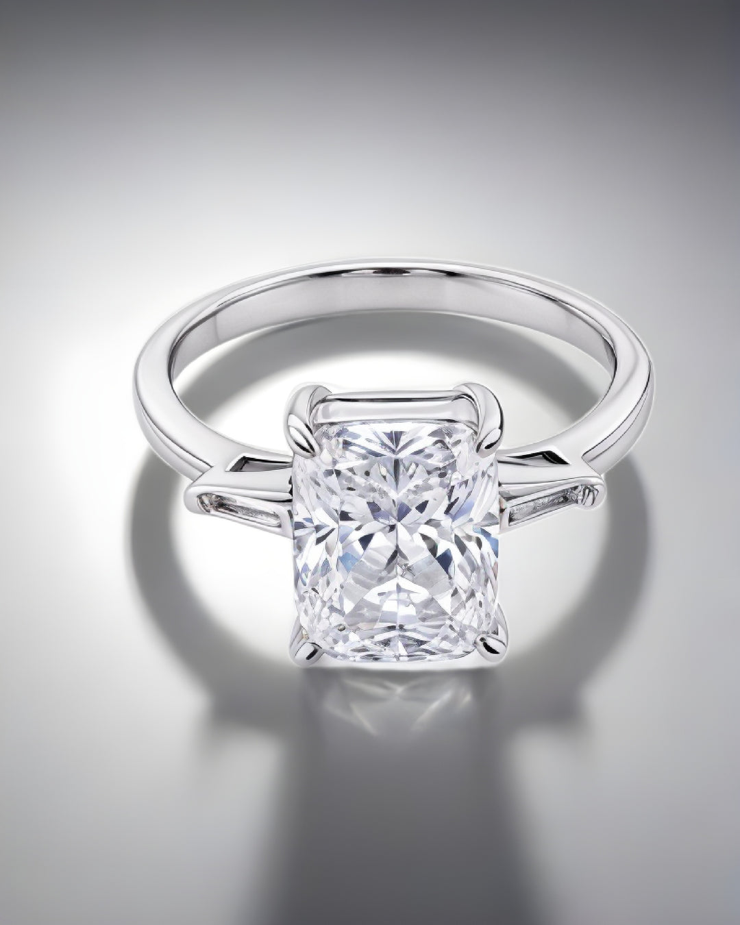 Sterling Silver R Cut Diora Ring