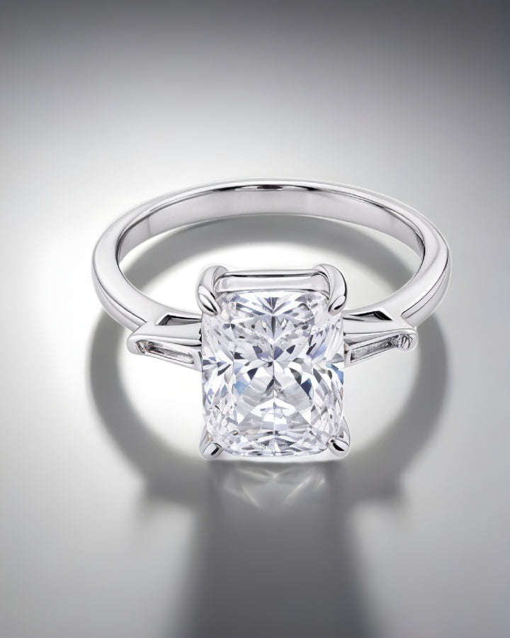 Sterling Silver R Cut Diora Ring