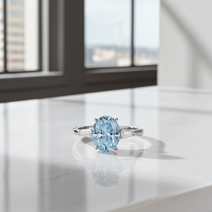 Sterling Silver Blue Diora Ring