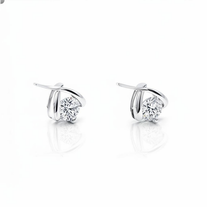 Luxe Silver Stud Earrings