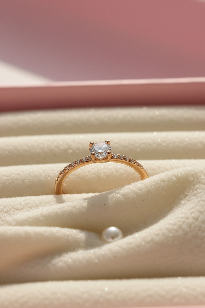 Silver Dual Quene-T Ring (Rosegold)