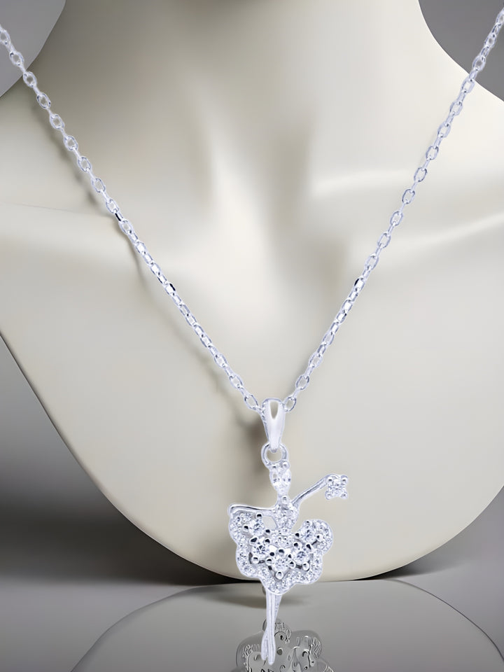 Silver Dancing Quene Pendant