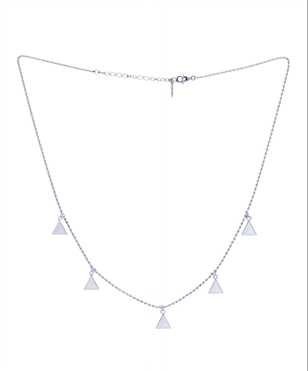 Silver 5-Triangle Pendant