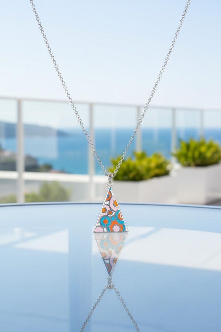 Silver Multi-Triangle Pendant