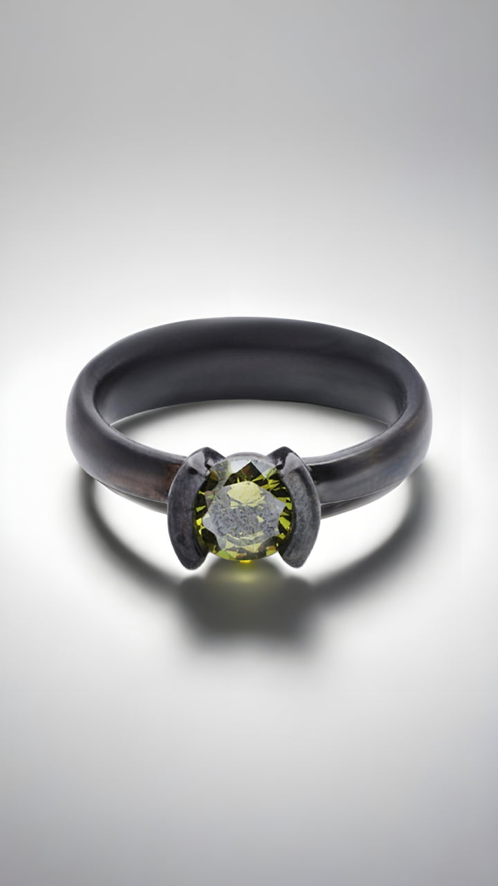 Black Silver Quba Ring