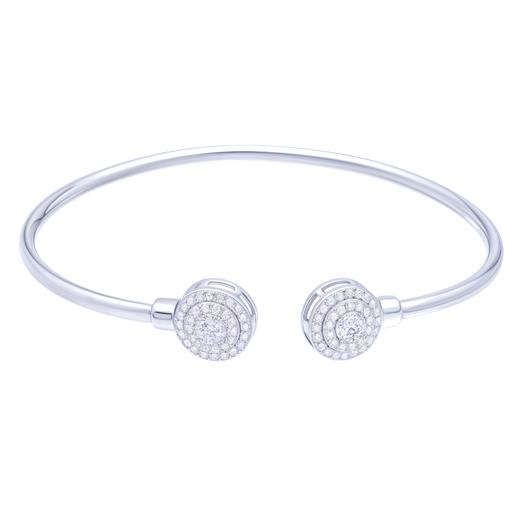 Silver Shining Stone Bracelet