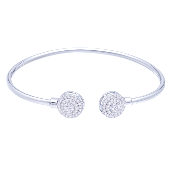 Silver Shining Stone Bracelet