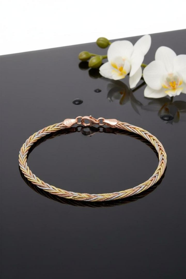 Silver Shiny Cob Bracelet