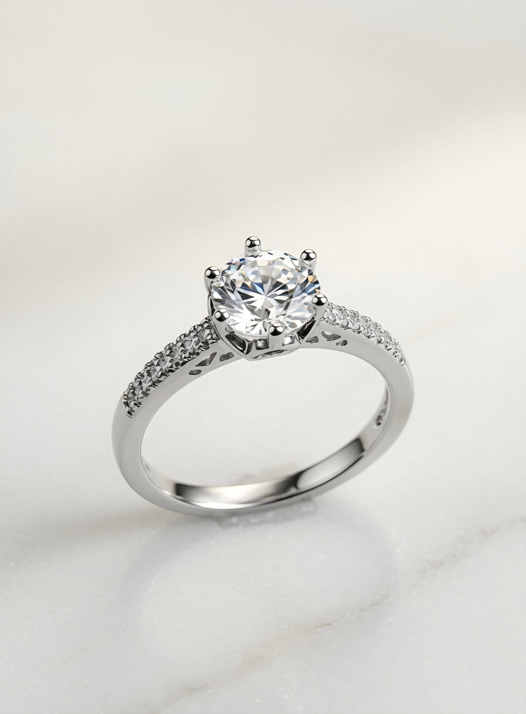 Silver Moonstone Mirage Ring